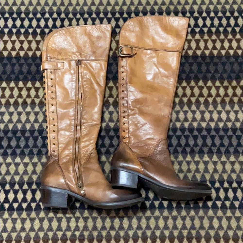 VINCE CAMUTO over the knee riding boots leather 9